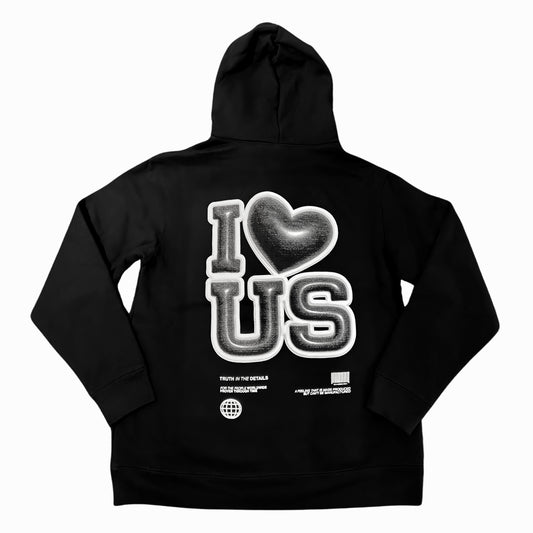 I Love Us Bubble Stack Hoodie