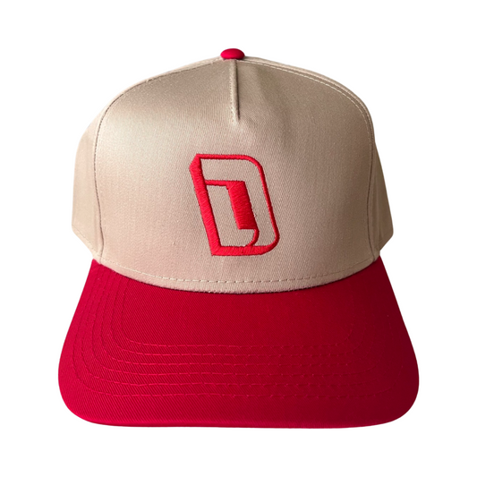 Beige/Red Dadicated SnapBack