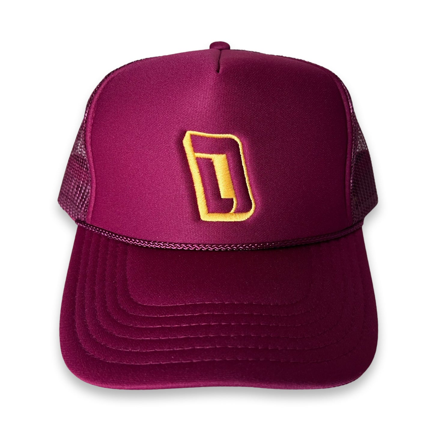 Burgundy/Gold Dadicated Foam Trucker